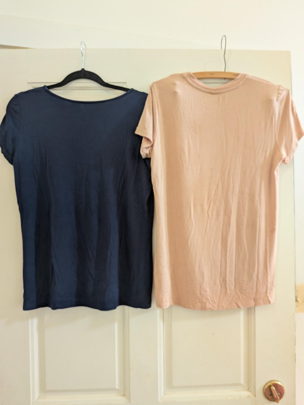 Women’s Short Sleeve Crew Neck Tee - Navy & Blush
